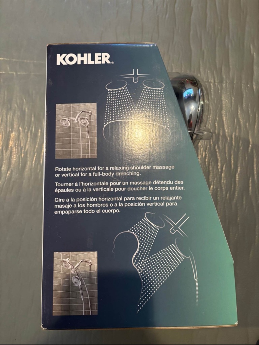Kohler Dual-Head Chrome Shower System with Handheld Spray - Picture 6 of 9